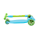 Самокат 3-колесный Bunny, 135/90 мм, голубой/зеленый